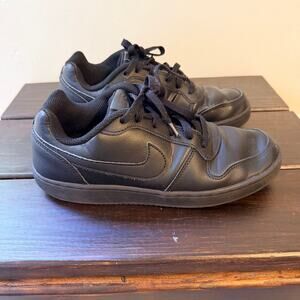 Nike Ebernon Low Men's Sneakers Sz 7 Shoes Casual Leather Black AQ1775-003